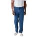 Men's Big & Tall Liberty Blues™ Loose Fit 5-Pocket Stretch Jeans by Liberty Blues in Stonewash (Size 56 38)