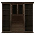 Tuscan 3-Piece Secretary Desk Group - Dark Walnut - Ballard Designs - Ballard Designs