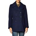 Calvin Klein Women's Double Breasted Peacoat Pea Coat, Ind, 10