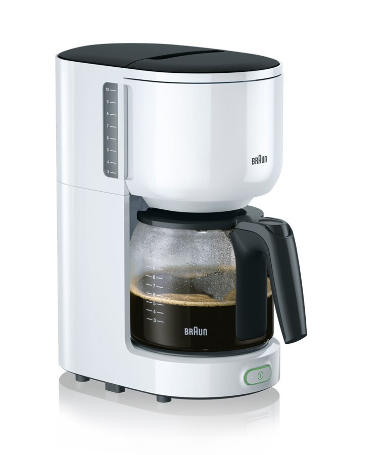 Braun Filterkaffeemaschine KF 3120.WH, Wasserfilter, 10-Tassen Aroma-Kanne Image