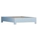 David Francis Furniture 16" Platform Bed Frame Wood in Gray/Blue | 16 H x 57 W x 79 D in | Wayfair B4007BED-D-S151