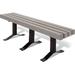 UltraSite Plastic Park Outdoor Bench Plastic | 18 H x 96 W in | Wayfair 952S-GRY48