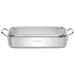 Cuisinart 13.5 in. Stainless Steel Roasting Pan Stainless Steel in Gray/Pink/Red | 2.75 H x 9.5 D in | Wayfair 7117-135
