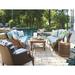 Tommy Bahama Outdoor Harbor Isle 5 - Piece Deep Seating Group w/ Cushions Synthetic Wicker/Wood/All - Weather Wicker/Wicker/Rattan in Brown | Wayfair