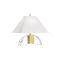 Frederick Cooper Chess Court 20.5" Table Lamp Silk/Marble/Crystal in White/Yellow | 20.5 H x 21.75 W x 14 D in | Wayfair 65706