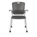 Humanscale Cinto Stackable Chair Plastic/Acrylic/Metal in Gray | 35.5 H x 20 W x 16 D in | Wayfair C25S15