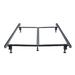 Home by Hollywood Inst-A-Matic ® Heavy Duty Bed Frame w/Rollers & Glides Metal in Black | Full | Wayfair SIM-6556BG