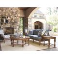 Tommy Bahama Outdoor Harbor Isle 4 - Piece Conversation Set w/ Cushions Wood/Metal in Brown | 37 H x 91.5 W x 39.75 D in | Wayfair