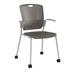 Humanscale Cinto Stackable Chair Plastic/Acrylic/Metal in Brown | 35.5 H x 20 W x 16 D in | Wayfair C25S17