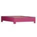 David Francis Furniture 16" Platform Bed Frame Wood in Pink/Gray | 16 H x 57 W x 79 D in | Wayfair B4007BED-D-S139