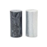 Fox Run Brands Brands White and Black Marble Salt and Pepper Shaker Set, Set of 2 Marble in Green/White | 3.75 H x 1.75 W x 1.75 D in | Wayfair