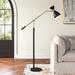 Joss & Main Bimini 66" Task Floor Lamp Metal in Black/Yellow | 66 H x 11 W x 43 D in | Wayfair E0ADAC1DB8E94EEE8CC208044417BEEF