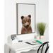 Isabelle & Max™ 'Animal Studio Bear' by Amy Peterson - Floater Frame Photograph Print on Canvas Canvas, in Brown/Green | Wayfair