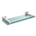 Orren Ellis Haranu Bracket Wall Shelf Glass/Metal in Gray | 2 H x 16 W x 5.7 D in | Wayfair 76D57F24836A4B288948D3B257179814