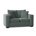 Latitude Run® Aceyn 64" Square Arm Loveseat w/ Reversible Cushions Wood/Polyester in Green | 38 H x 64 W x 39 D in | Wayfair FG-JAMI-L-ENT-DEW