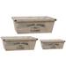 Gracie Oaks Padro 3-Piece Wood Planter Box Set Wood in Brown/Gray | 9.8 H x 16.8 W x 6.3 D in | Wayfair 4ABA3ABF1EF54806A133CC821B21B68A