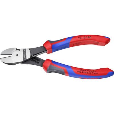 Knipex - 74 12 180 Werkstatt Kraft-Seitenschneider mit Facette 180 mm Image