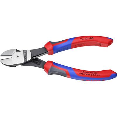 Knipex - 74 12 180 Werkstatt Kraft-Seitenschneider mit Facette 180 mm