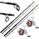 Lineaffe 2 LINEAEFFE SEA HAWK FISHING ROD 12FT + 2 LARGE SILK 70 SEA REELS SURF BEACH