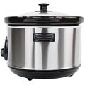 Syntrox Germany 4,5 Liter Edelstahl Slow Cooker mit Warmhaltefunktion