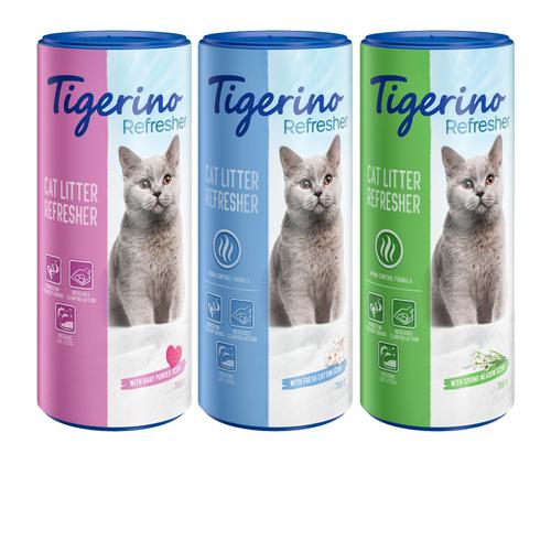 Probierpaket Tigerino Refresher Naturton-Deodorant für Katzenstreu - 3 x 700 g (3 Sorten gemischt)