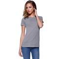 StarTee ST1410 Women's CVC Crew Neck T-shirt in Heather Grey size 3XL | Cotton/Polyester Blend