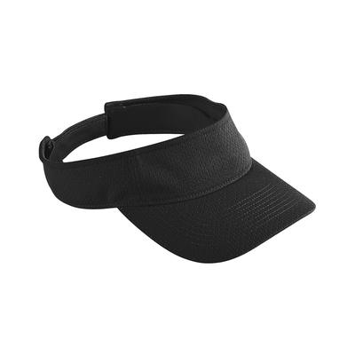 Augusta Sportswear 6228 Youth Athletic Mesh Visor in Black | Polyester