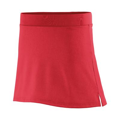 Augusta Sportswear 967 Girls Kilt in Red size Small | Polyester/Spandex Blend