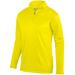 Augusta Sportswear AG5507 Adult Wicking Fleece Quarter-Zip Pullover T-Shirt in Power Yellow size Large | Polyester/Spandex Blend 5507