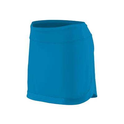 Augusta Sportswear AG2410 Women's Action Color Block Skort in Power Blue/Power Blue size Small | Polyester/Spandex Blend 2410