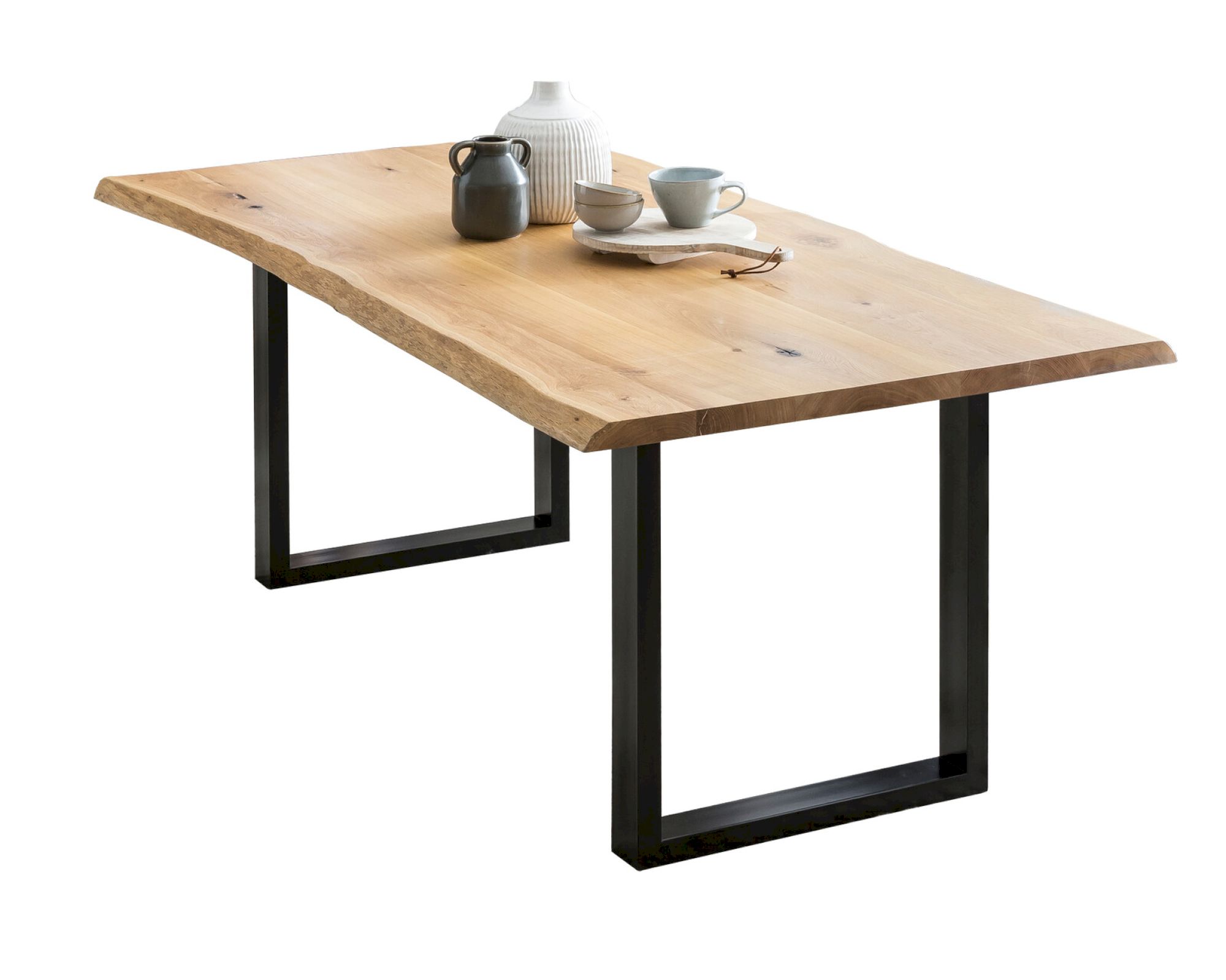 SalesFever »Orka« Baumkante Esstisch Eiche 120x80 cm