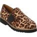 Wide Width Women's The Taren Slip On Flat by Comfortview in Leopard (Size 7 W)