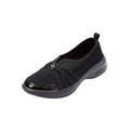 Extra Wide Width Women's CV Sport Greer Slip On Sneaker by Comfortview in Black (Size 7 WW)