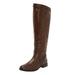 Wide Width Women's The Malina Wide Calf Boot by Comfortview in Brown (Size 8 W)