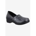 Extra Wide Width Women's Laurie Slip-On by Easy Street in Silver Artisan Tool (Size 7 1/2 WW)