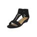 Women's The Harper Sandal by Comfortview in Black (Size 7 M)