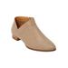 Wide Width Women's The Alma Bootie by Comfortview in Light Taupe (Size 9 1/2 W)