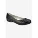 Women's Clara Flat by Cliffs in Black Burnished Smooth (Size 11 M)