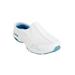 Extra Wide Width Women's The Traveltime Slip On Mule by Easy Spirit in White Light Blue (Size 7 WW)
