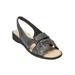 Wide Width Women's The Pearl Sandal by Comfortview in Black (Size 9 W)