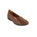 Wide Width Women's The Bethany Flat by Comfortview in Brown (Size 7 1/2 W)