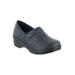 Wide Width Women's Lyndee Slip-Ons by Easy Works by Easy Street® in Navy Tool (Size 12 W)