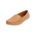 Extra Wide Width Women's The Milena Slip On Flat by Comfortview in Camel (Size 10 1/2 WW)