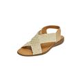 Wide Width Women's The Celestia Sling Sandal by Comfortview in Gold Metallic (Size 12 W)