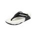 Wide Width Women's The Sporty Slip On Thong Sandal by Comfortview in Black (Size 9 W)
