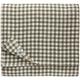 Linen & Cotton Gingham Tablecloth Estella - 100% Linen, White Grey (139 x 220 cm) Rustic Country Style Checked Table Linen Cloth Cover Fabric for Home Cottage Restaurant Hotel Summer Spring Easter