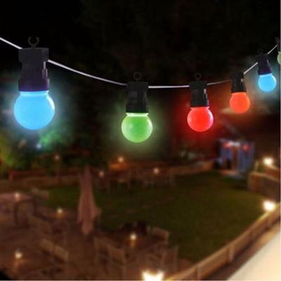 LED-Lichterkette Biergarten-Lichterkette Partylichterkette Außenlichterkette wetterfest warmweiße Image