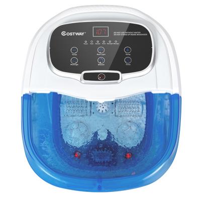 Costway Portable All-In-One Heated Foot Bubble Spa...