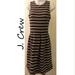 J. Crew Dresses | J. Crew Striped Stretch Mini Sheath Dress | Color: Black/Cream | Size: Xs