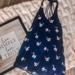 American Eagle Outfitters Dresses | American Eagle Blue Floral Sundress Strappy Back | Color: Blue/White | Size: Xs